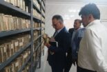 بازدید رئیس موسسه تحقیقات اصلاح و تهیه نهال و بذر به همراه  رئیس بخش تحقیقات سبزی و صیفی و حبوبات آبی موسسه از مرکز تحقیقات و آموزش کشاورزی و منابع طبیعی استان مرکزی