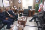 نشست رئیس مرکز تحقیقات و آموزش کشاورزی و منابع طبیعی استان مرکزی با فرماندار شهرستان خمین